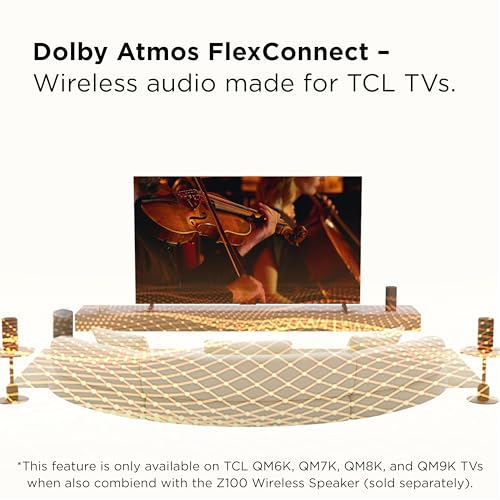 Image of TCL Z100 Wireless Home Theater Subwoofer with Dolby Atmos FlexConnect Technology, 5.25 inch Woofer, 130W Output Power, Smart Calibration