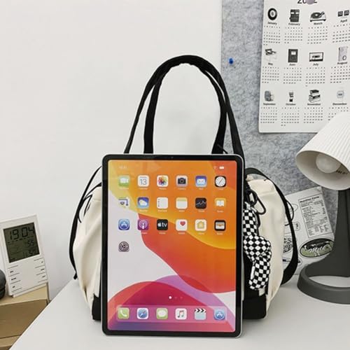 Bolso tote estético Y2K, bolso mensajero bonito y bolso cruzado con cordón para mujeres miniatura 6