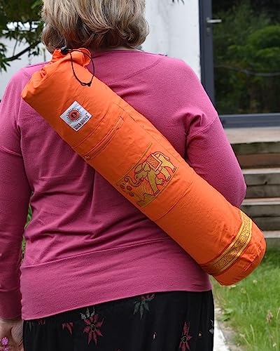 Yoga United Yoga Mat Bag | Elephant Design Yoga Bag | Unisex Carrier | Stores Mat and Accessories | Suitable for Pilates, Yoga, Gym, Fits Most Mat Sizes - Image 6