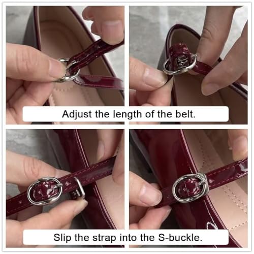 Image of LUXINYU Women's Slip on Flats,Classy Round Toe Solid Classic Mary Jane Ballet Dance Shoes Soft Comfortable PU Flat Shoes