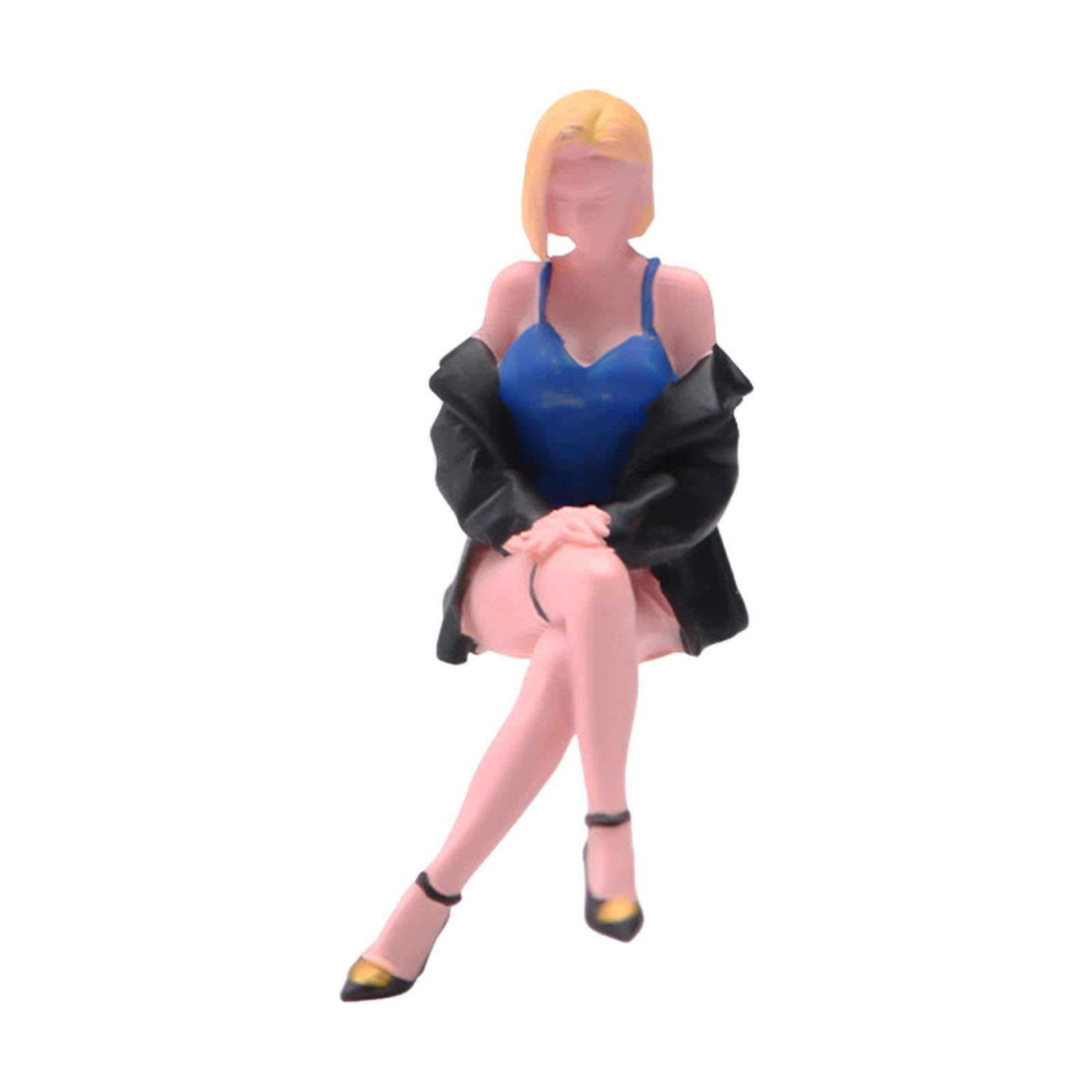 Amazon.co.jp: Dickly 1/64スケール ジオラマフィギュア 座った女