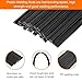 MECCANIXITY 30pcs 8 Inch Plastic Welding Rods PP Welding Strips for Plastic Welder, Black