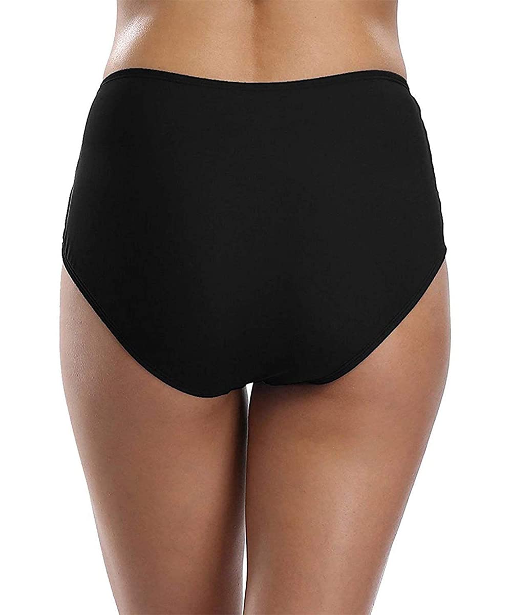 ABINGOO Femme Bas de Maillot Taille Haute Vintage Bas de Bikini Culotte Gainante Ventre Élastique Bas Bikini de Plage