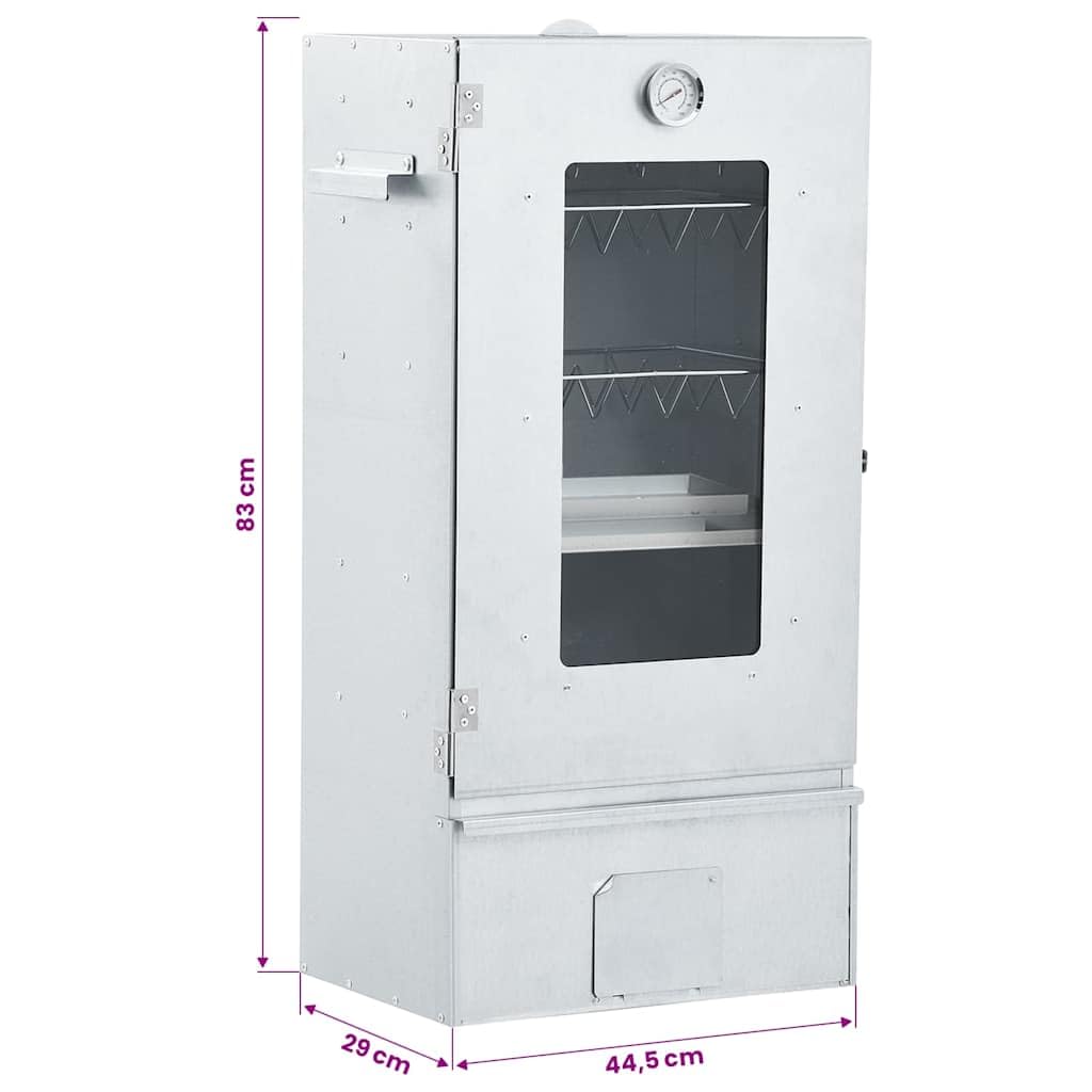 vidaXL Fumoir de Four à BBQ avec 1 kg de Copeaux de Bois Barbecue Gril d'Extérieur Gril de Cuisson Arrière-cour Durable 44,5x29x83 cm