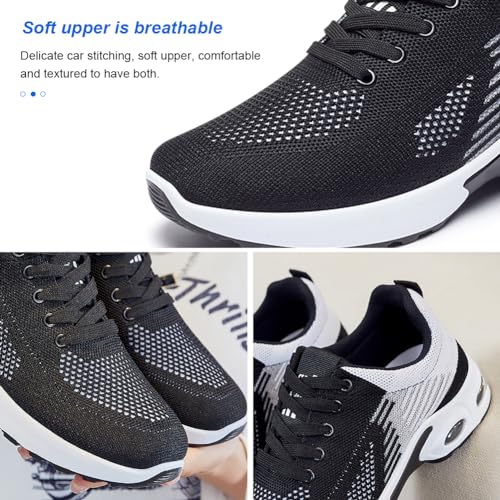 Image of Padgene Womens Sneakers Air Cushion Running Shoes Lightweight Tennis Walking Shoes Mesh Breathable Gym Work Fashion Sneakers Athletic Comfortable Casual
