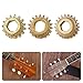 XIUOYN 6PCS Classical Guitar Tuning Gears Iron Gear Machine Heads Gears Perfect for String Adjustment and Shaft Replacement