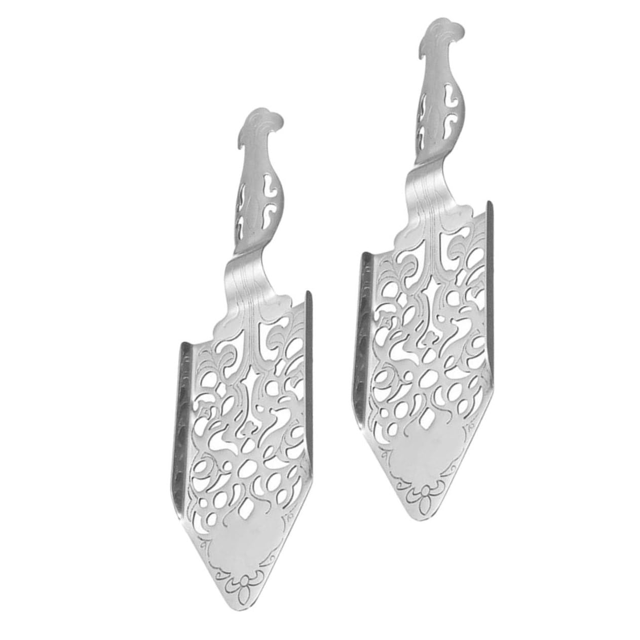 VINTORKY 2Pcs Delicate Absinthe Spoon Dripper for Sugar Dissolving for Cocktails and Bar Use Rustproof Design for Practical Daily Use