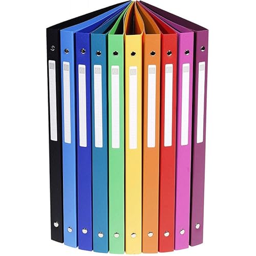 Exacompta 51192E Ringhefter OPAK DIN A4 aus Kunststoff mit 4 Ringen 20 mm breit rot ideal für Schule und Büro Ringhefter Ringordner Ringbuchordner