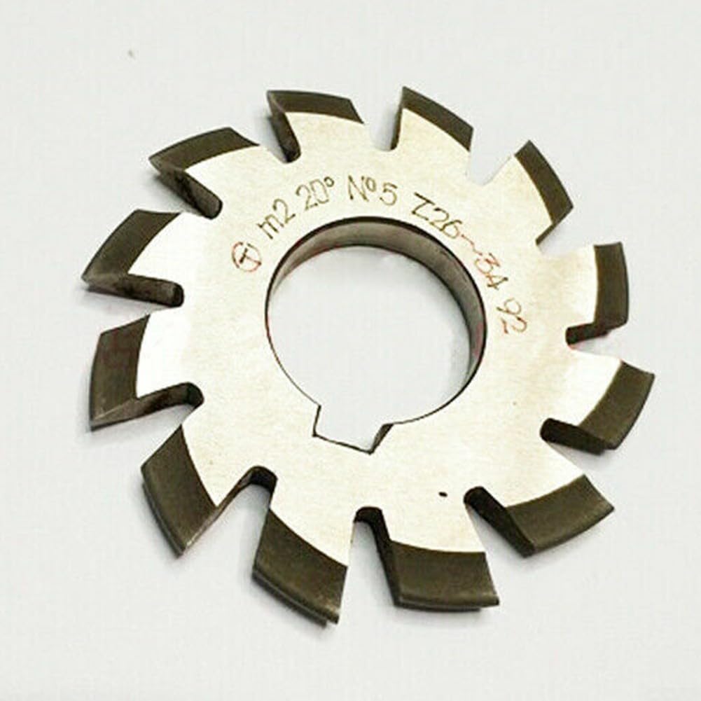 Oniissy Set di 8 frese ad ingranaggi voluti, HSS M2, diametro 22 mm, PA20°, 20 gradi, #1-8, Involute Gear Cutters, modulo 2 ingranaggi