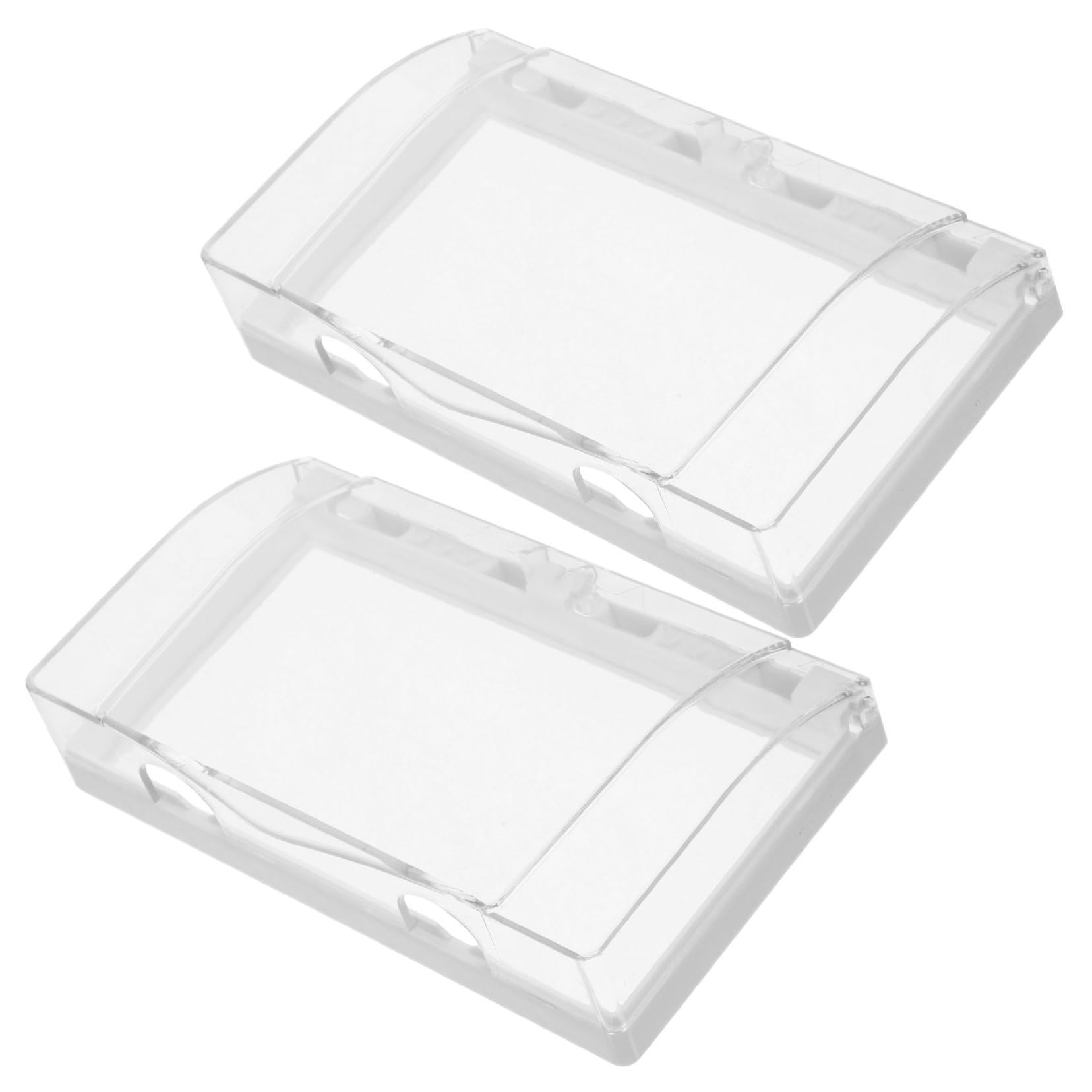 2pcs Socket Waterproof Cover Receptacle Outlet Plug Outlet Covers Power Outlet Cover Outlet Cover for Home Improvement Socket Cover Wall Cover Protective Cover Outlet Case Plastic SEWOART