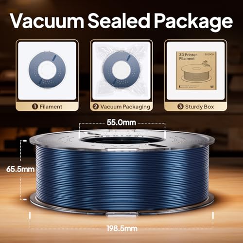 Image of ELEGOO Metallic PLA Filament 1.75mm Metallic Green 1KG, Metal-Like Shiny 3D Printer Filament High Dimensional Accuracy, 1kg Spool (2.2lbs) Compatible with Most FDM 3D Printers