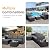 Shintenchi Outdoor Patio Furniture Sets, Small Outdoor Sofa Patio Sectional Sets 3-Piece All Weather Wicker Rattan Patio Seating Sofas with Glass Coffee Table and Cushion (Grey)