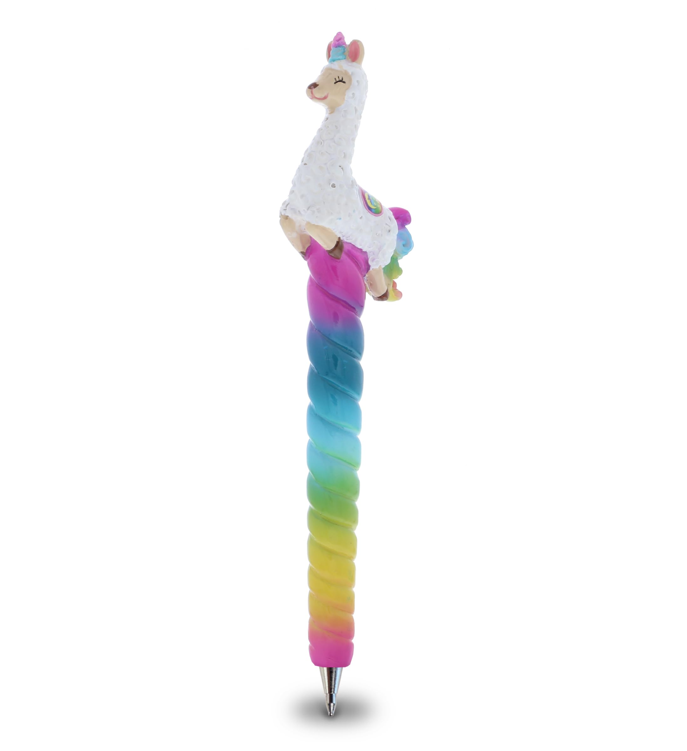 Rainbow Llamacorn Novelty Kids Office Supplies - Nice Cute Fun & Colorful Llama Animal Writing Pen Instruments For Cool Stationery School Desk & Women Comfortable Fashion Girls Accessories