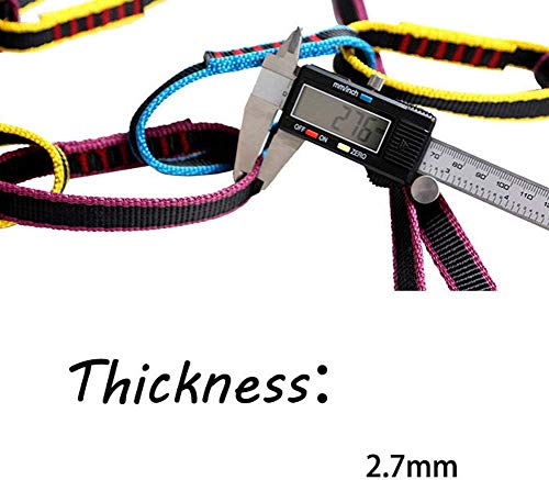 Geelife Personal Anchor System Sling Climbing Safety Daisy Chain Strips 4950lb Test Stitched Nylon Webbing Sterling Chains Reactor 55" x 1.06" x 0.63"