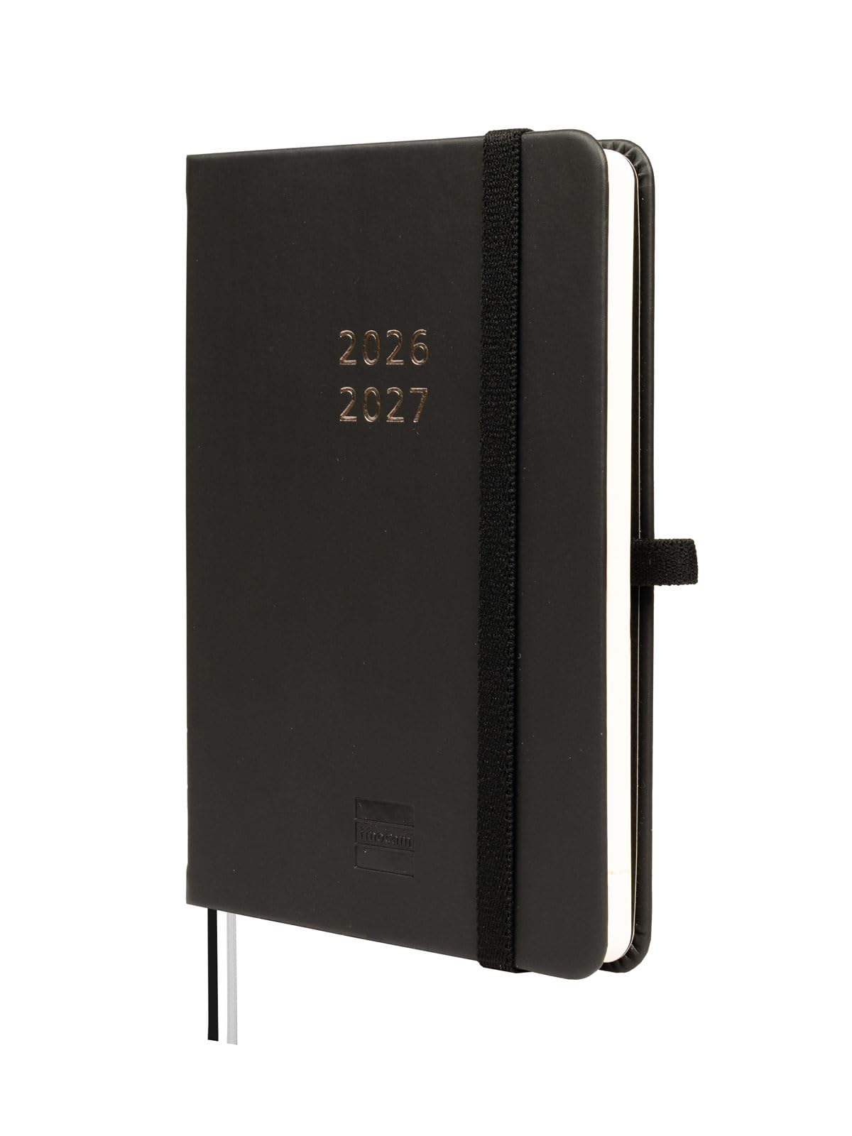 Finocam Mínimal Weekly Planner 18-Month | Weekly View Horizontal Layout · July 2026 to December 2027 | Black · International - Week-to-View Diary