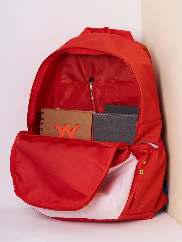 Image of Wiki Stylish Unisex Backpack Pack Durable & Lightweight backpack for Men & Women | Backpack for Office, Gym, Travel (18.5 Litre, Orange)