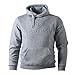 Produktbild ASTRA Hoodie Unisex, mit geprägtem Herzanker-Motiv, bequemer Pullover mit Kapuze, Cooler Kapuzen-Pulli, für Damen & Herren, Grauer Sweater aus St.Pauli (S)