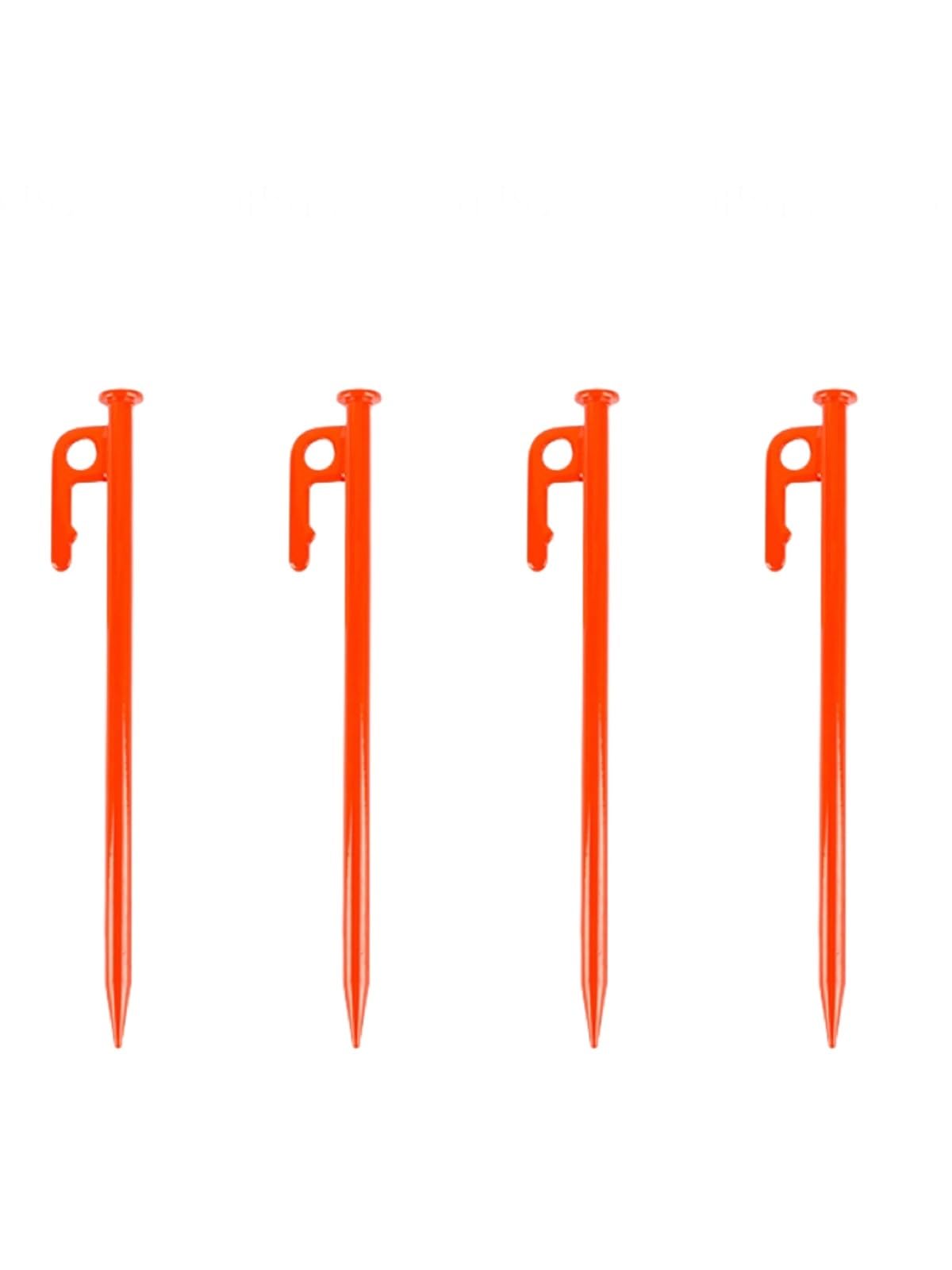 Pegs de tente en acier orange de 40cm pour auvent de camping de plage