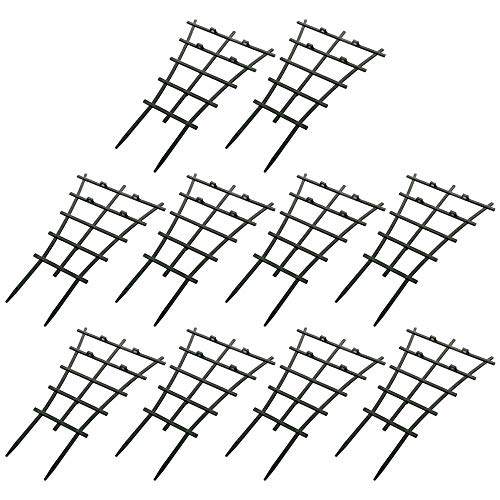 Preisvergleich Produktbild LouisaYork DIY Garten-Pflanzenstütze, 10 Stück Kunststoff-Pflanzen-Spalier, Superimposed, Topfpflanzen-Rankhilfe für Mini-Kletterpflanzen, Rankgitter