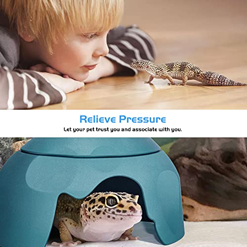 Fischuel Reptile Hides Humidification Cave Help Your Pets Shedding , A Damp Hideout with Natural Rock designto, Suitable… - Image 5