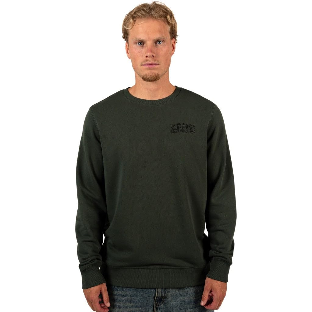 Wrong Friends Men's Walden Sweatshirt, Dark Green, M