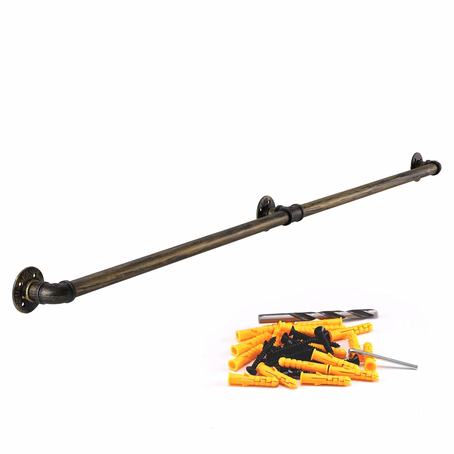 Buy Unilive Metal Industrial Pipe Stair Handrail, 6FT Staircase