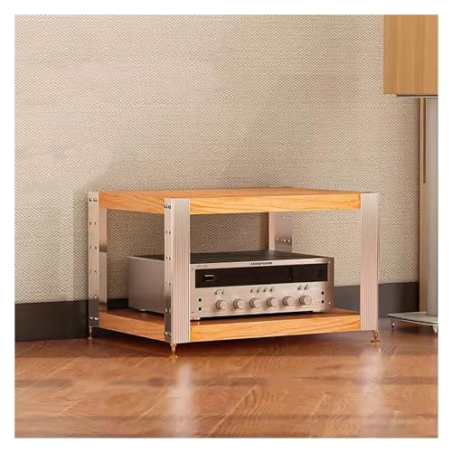 HDYZJQ AV Media Shelf for DVD Players - Game Console - TV Box - Cable Box - WiFi Router - Stereo Racks - Audio Equipment Stands Professional 16 22 32in - 1/2/3-Tier (Size : 1 Tier)