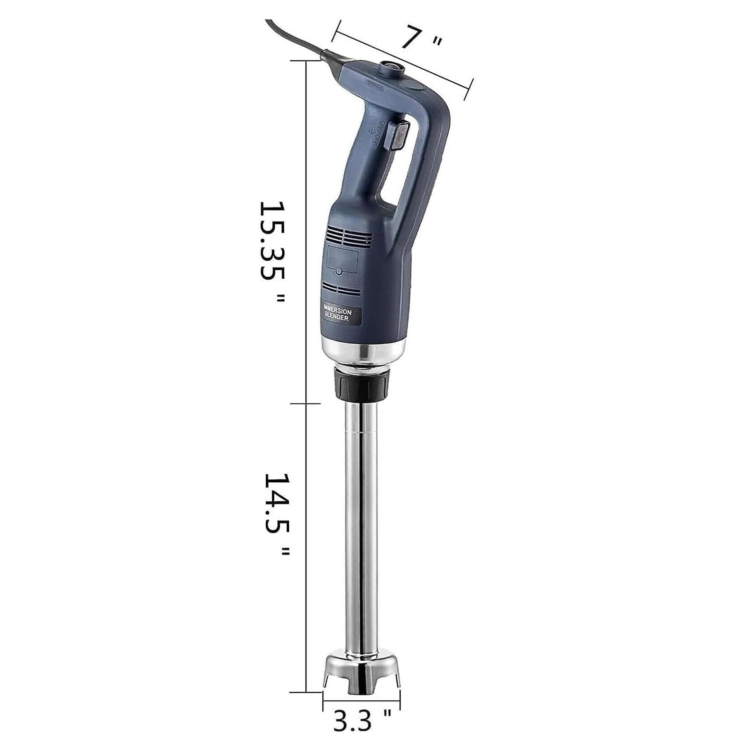 Komercyjny blender ręczny o mocy 500 W, elektryczny blender kielichowy o zmiennej prędkości o dużej wytrzymałości z przyciskiem blokującym, wałek zanurzeniowy 500 mm do koktajli, zup