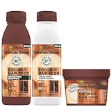 Garnier Nourishing And Smoothing Coconut Hair Food Shampoo, Conditioner And Mask Set, For Dry & Frizzy Hair, Protects From Frizz, Leaves Hair Nourished, Smoother & Silky