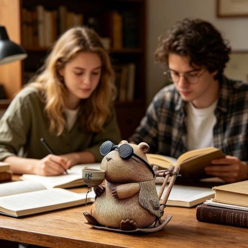 Mini décoration animale capybara le cadeau idéal pour le bureau - 3