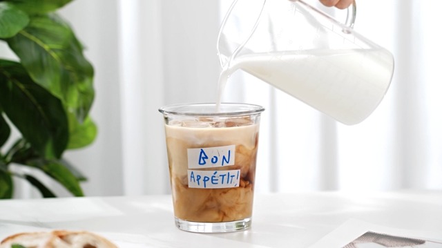 Vaso medidor de vidrio 16.9 oz con marcas claras miniatura 6