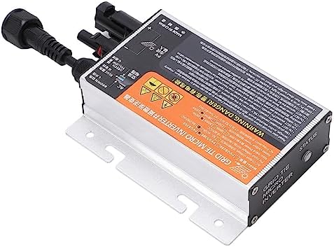 Micro Grid Tie Inverter, Current Conversion Device 18‑60V Solar PV Grid Tie Micro Inverter High Conversion Efficiency for Photovoltaic Power Station (PVGS-350W(18-60V) 110V)