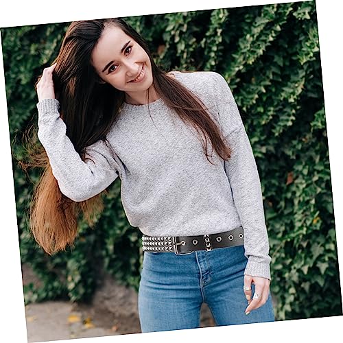 Studded Punk Belt for Women Fashion Jeans Waist Belt Buckle for Casual and Formal Occasions4