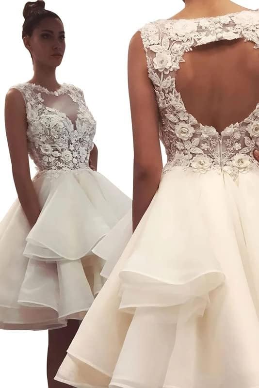 Lace Appliques Homecoming Dresses for Teens Tulle V Neck Short Prom Dress A Line Cocktail Dress4