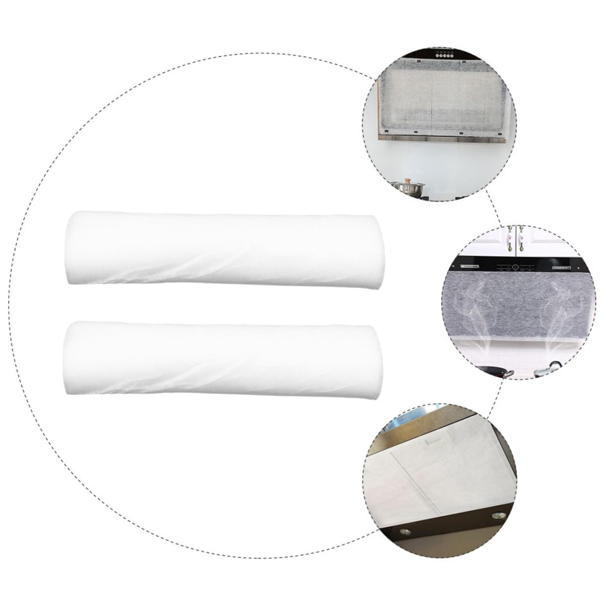 Angoily 3 Juegos Campana Extractora De Cocina Filtro De Campana Extractora Filtro De Café Gas Absorbe Aceite Papel De Para Ventilador De Cocina Extractor De Aire 2 Rollos * 3
