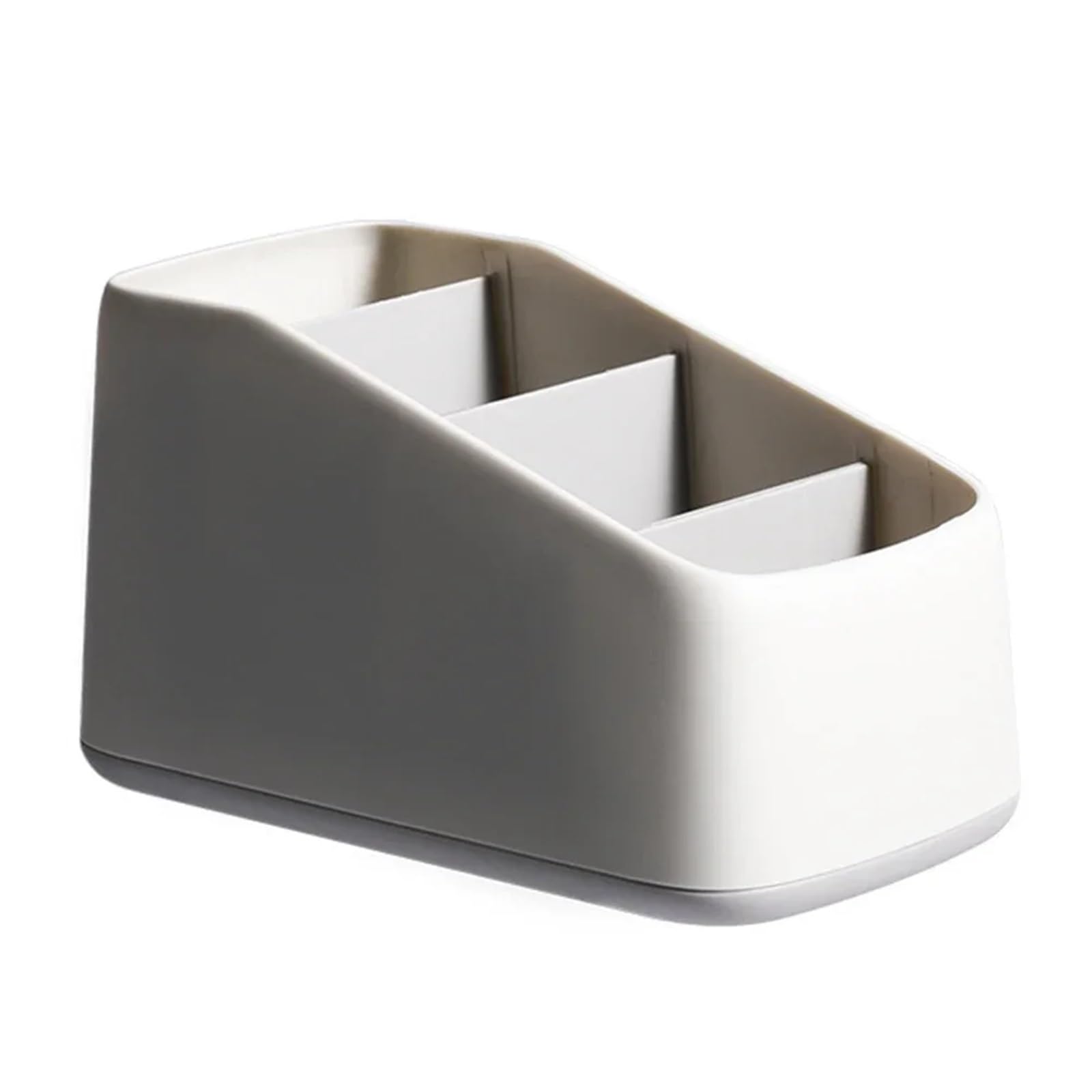 WUYXTO 2 Pcs Remote Control Holder WithSlot Desktop Storage Box Tv Phone Organizer Case Home Hotel For Desktop(Grey)