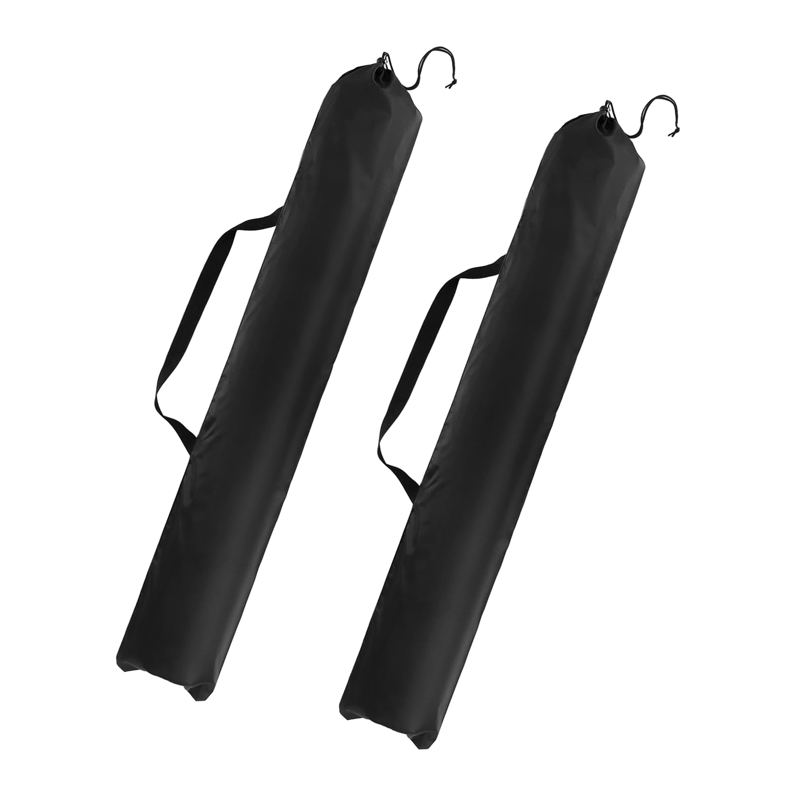 YELARXI Camping Chair Bag Replacement, Folding Chair Carry Bag Tear-Resistant Portable with Shoulder Strap & Drawstring 45 x 9 & 2Pcs & Black - Fit for (Camp Chairs/Hammock/Tripod)