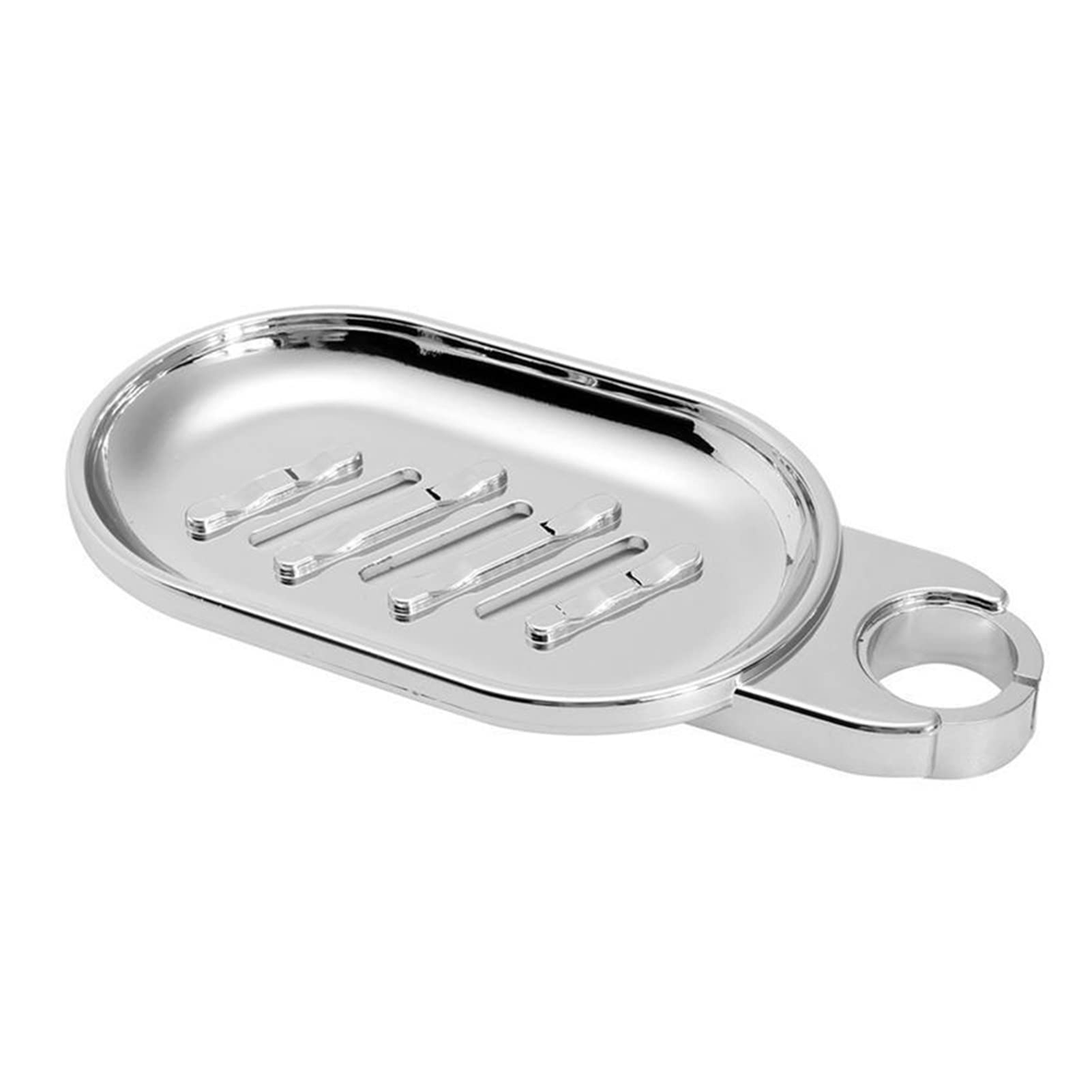 HHDHHD Jabonera con riel, Bandeja Deslizante con Orificio de 22 mm, Organizador de baño (1 Unidad)
