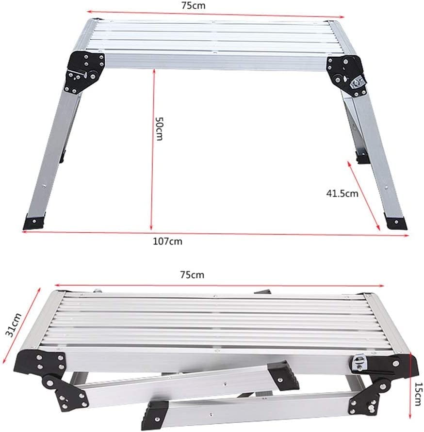 Piattaforma Di Lavoro Piattaforma Da Lavoro Pieghevole SOARS In Alluminio Portabile Portata 150 Kg D 698233 - Foto 2