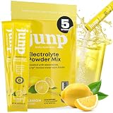 JUNP Sugar Free Electrolytes Powder Packets for Water Instant Hydration Packets with Salt & Potassium, Zero Calorie, No Carbs, No Sugar Electrolyte Drink Mix Sticks, Keto Friendly, Lemonade 5 Pack