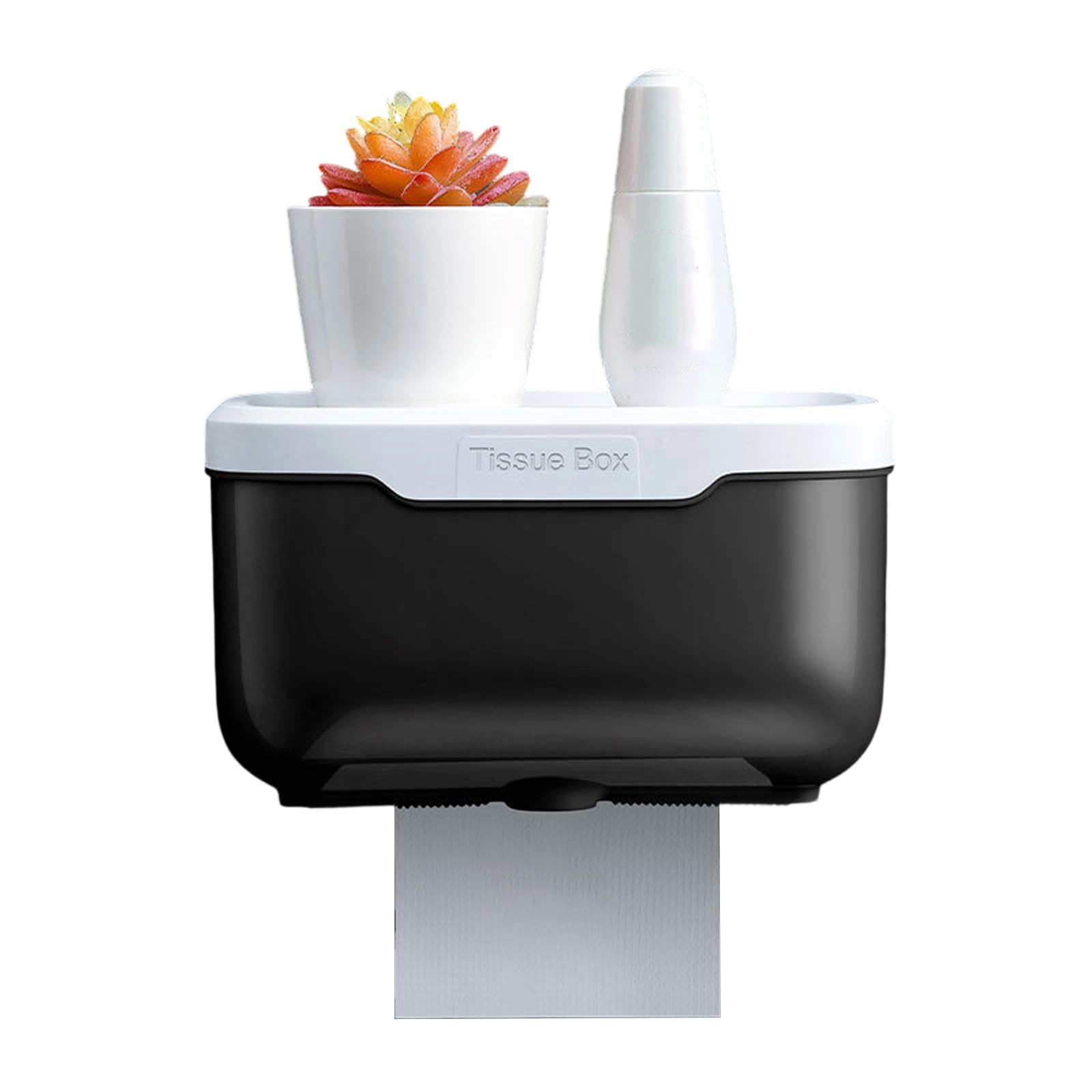 Xinsheinelry Practical Tissue Box Container Storage Holder for Wet Environment Wall Mounted Waterproof Case Wall Mounted