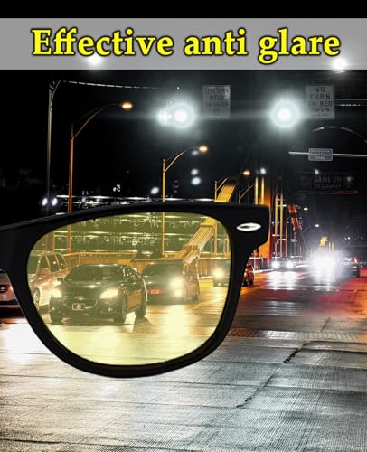 DAJOOEE Anti Glare Night Vision Driving Glasses for Men Women Anti Glare，with Car Glasses Holder2
