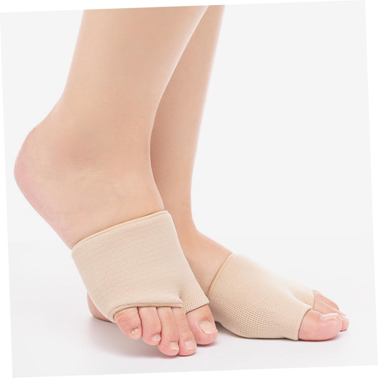 High Heels Foot Pads Gel Cushions for Women, Forefoot Metatarsal Pads with Non-Slip Skin Color, Size S (45-48), Relief Ball-of-Foot Inserts for High Heeled Shoes