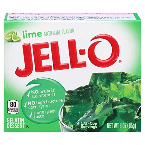 Jell-o gelatina al lime