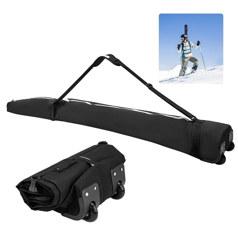 Torby na buty narciarskie Torba do transportu snowboardu z kółkami przechowywania sprzętu narciarskiego na zimę, duża pojemność, wodoodporna, rękawiczek torba bagażowa