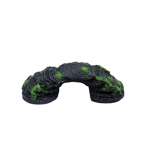liangshunsmシェルター 樹脂製模造岩/爬虫類 亀 リクガメ シェルター 爬虫類 シェルター 亀の浮島 水槽隠れ家 カメシェルター 両生類用品 かめ 水槽 ペット 造園 リクガメ シェルター (C)