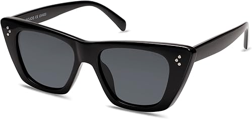SOJOS Gafas de sol polarizadas de ojo de gato retro de moda para mujer, lindos y elegantes UV400 Sunnies SJ2199