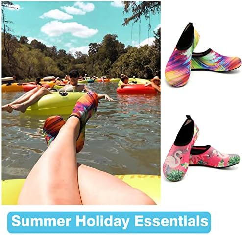 IceUnicorn Water Socks Mens Womens Outdoor Swim Barefoot Skin Shoes for Beach Running Snorkeling Surfing Diving Yoga Exercise, Sunset, 6.5/7.5 UK