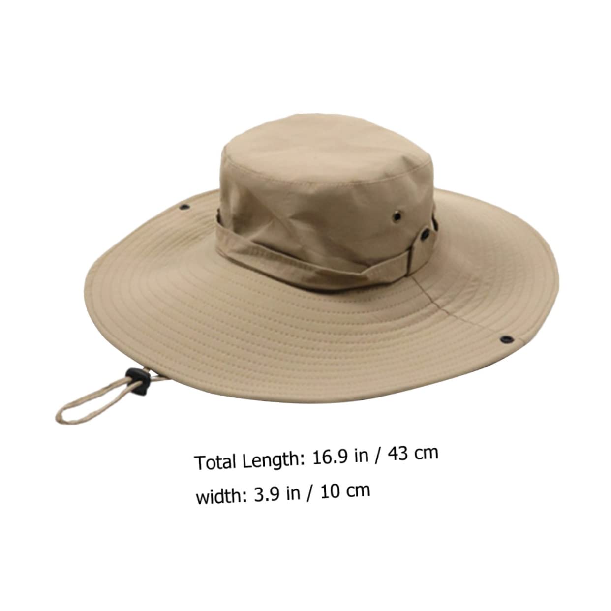 LIFKOME Wide Brim Casual Bucket Hat Women Men Sun Hat for Summer Outdoor Activities Crochet Design Khaki
