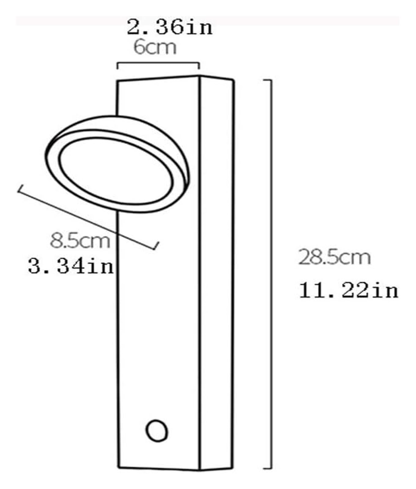 Genérico Aplique de pared con sensor táctil, lámpara de noche, cambio de color y luz nocturna regulable